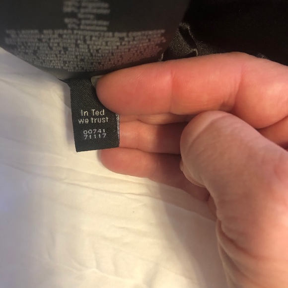 Ted Baker Black Lenci Midi Peplum Dress - Size 0 - Picture 13 of 14